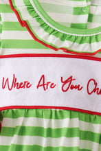 Green Stripe Grinch Applique Bloomer Set - ARIA KIDS