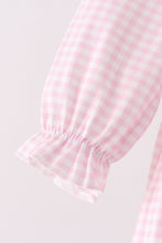 Pink Nutcracker Smocked Ruffle Bubble