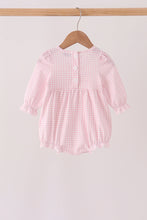 Pink Nutcracker Smocked Ruffle Bubble