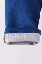 Blue corduroy Nativity Embroidery Jon Jon
