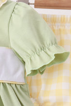 Green Princess Frog Embroidery Ruffle Bloomer Set - ARIA KIDS