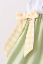 Green Princess Frog Embroidery Ruffle Dress - ARIA KIDS