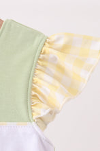 Green Princess Frog Embroidery Ruffle Dress - ARIA KIDS