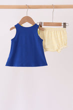 Royal Blue Character Embroidery Bloomer Set - ARIA KIDS