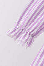 Purple Stripe Frozen Embroidery Bloomer Set - ARIA KIDS