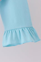 Purple Stripe Frozen Embroidery Ruffle Pants Set - ARIA KIDS