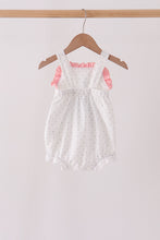 Pink Castle Applique Ruffle Bubble - ARIA KIDS