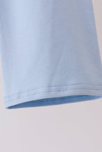 Blue Castle Applique Stripe Pants Set
