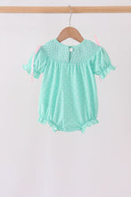 Green Character Smocked Bubble - ARIA KIDS