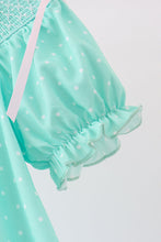 Green Character Smocked Dress - ARIA KIDS