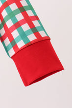 Red Character Embroidery Gingham Romper - ARIA KIDS