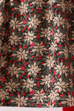 Red Floral Smocked Pants Set