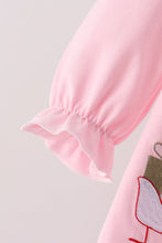 Pink Christmas Embroidery Bloomer Set