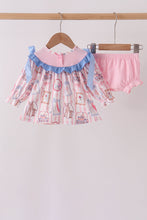 Pink Character Bow Embroidery Bloomer Set - ARIA KIDS