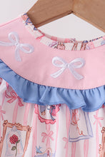 Pink Character Bow Embroidery Bubble - ARIA KIDS