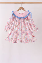 Pink Character Bow Embroidery Dress - ARIA KIDS