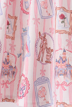 Pink Character Bow Embroidery Ruffle Pants Set - ARIA KIDS