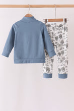 Blue Farm Pants Set