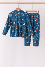Navy Nativity Bamboo Pajama Set - ARIA KIDS