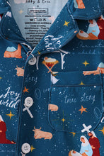 Navy Nativity Bamboo Pajama Set - ARIA KIDS