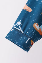 Navy Nativity Bamboo Pajama Set - ARIA KIDS