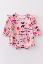 Pink halloween print girl bubble - ARIA KIDS