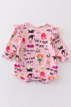 Pink halloween print girl bubble - ARIA KIDS