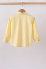 Beige bunny embroidery button down shirt - ARIA KIDS