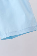Blue cross embroidery shorts set - ARIA KIDS