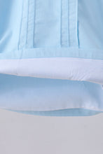 Blue cross embroidery shorts set - ARIA KIDS