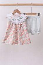 Floral I love my mom embroidery bloomer set