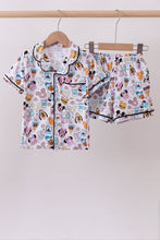 Purple character print bamboo pajama set - ARIA KIDS