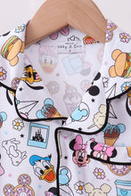 Purple character print bamboo pajama set - ARIA KIDS
