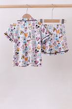Purple character print bamboo pajama set - ARIA KIDS