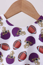 Purple active football print skort set - ARIA KIDS