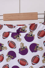 Purple active football print skort set - ARIA KIDS
