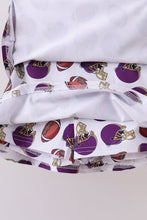 Purple active football print skort set - ARIA KIDS