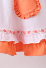 Sage strawberry embroidery ruffle dress - ARIA KIDS