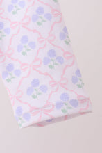 Pink floral print ruffle rashguard - ARIA KIDS