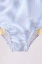 Colorblock crab embroidery ruffle swimsuit - ARIA KIDS