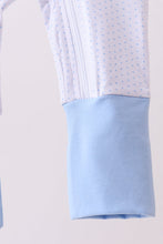 Blue dot horse embroidery romper - ARIA KIDS