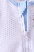 Blue dot horse embroidery romper - ARIA KIDS