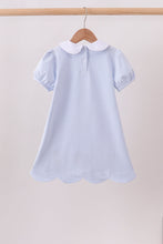 Blue School Applique Dress - ARIA KIDS