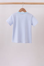 Blue Apple Pencil Pocket Top - ARIA KIDS