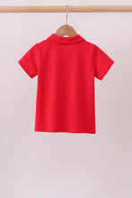 Red School Bus Pocket Polo Shirt - ARIA KIDS