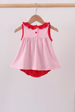 Pink Apple Embroidery Bubble - ARIA KIDS