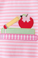 Pink Apple Pencil Embroidery Bubble - ARIA KIDS