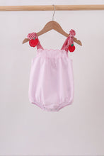 Pink Apple Gingham Bubble - ARIA KIDS