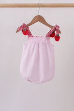 Pink Apple Gingham Bubble - ARIA KIDS