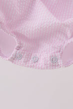 Pink Apple Gingham Bubble - ARIA KIDS
